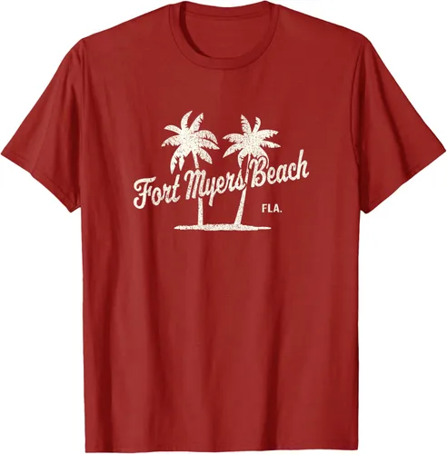 Vista 74 de Fort Myers Beach Florida Vintage 70s Palm Trees Graphic T-Shirt