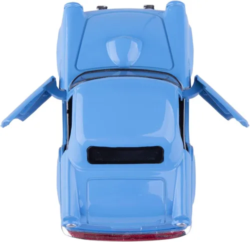 Vista 4 de Berry President Auto modelo de metal fundido a presión, vehículo de juguete con puertas abiertas, auto clásico vintage para niños y adultos (azul)