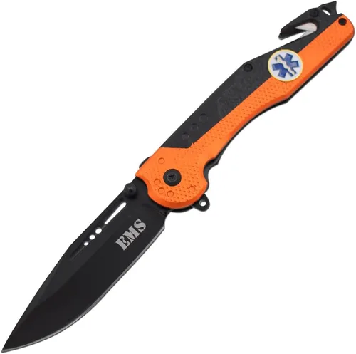 Vista 2 de Snake Eye Tactical Cuchillo táctico 3 en 1 estilo Rescue para militares y primeros auxilios