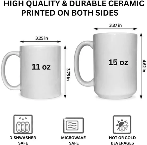 Vista 2 de Taza de café de cerámica Nama Gift Nama Retro Color Mug - Negro - 15oz