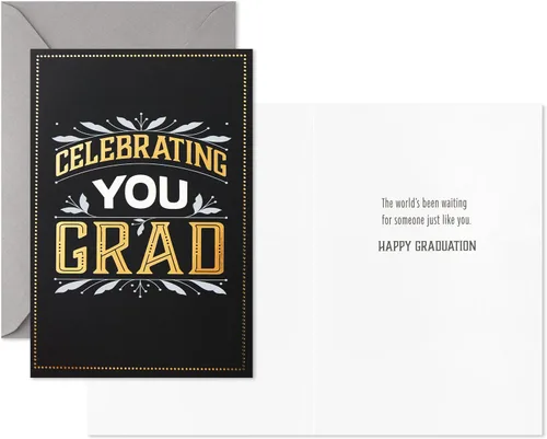 Vista 4 de Hallmark surtido de tarjetas de graduación (12 tarjetas y sobres, 4 diseños)