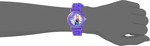 Vista 6 de Disney Frozen - Reloj analógico de cuarzo para niños, Morado