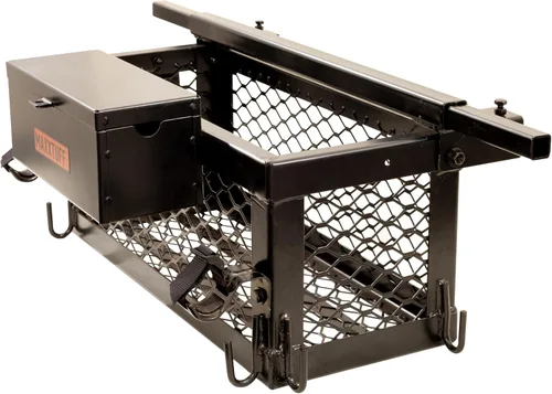 Vista 2 de MAXXTUFF Cesta de tractor ROPSRIDER XHD de alta resistencia, se adapta a la mayoría de barras ROPS de tractor y cortacésped de giro cero