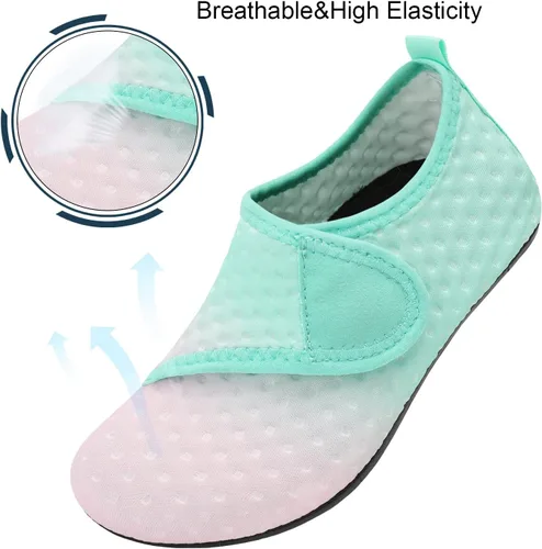 Vista 3 de Centipede Demon Zapatos de agua para niños y niñas, secado rápido, calcetines acuáticos para deportes, playa, natación, surf