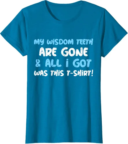 Vista 52 de My Wisdom Teeth Are Gone! Camiseta divertida de muelas del juicio, Negro
