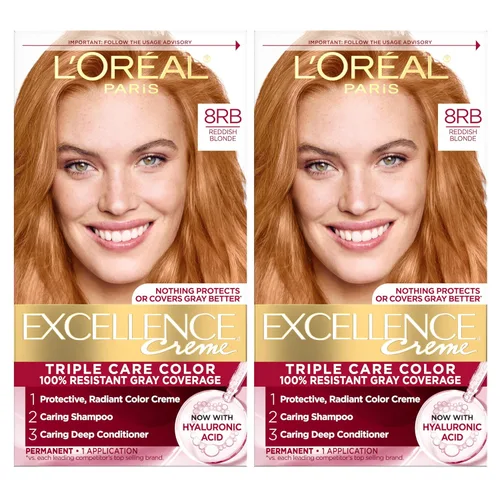 Vista 36 de L'Oreal Paris Excellence Crème Tinte Permanente para el Cabello, Color de Cabello de Triple Cuidado con Complejo Pro-Keratina para una Cobertura