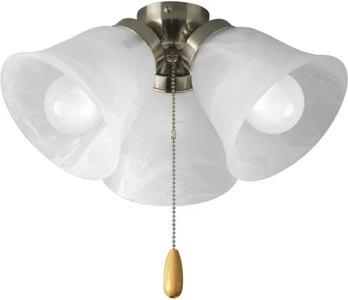 Vista 7 de Progress Lighting Kit de luz universal para ventilador de techo bajo de 1 luz para ventiladores de techo de la colección AirPro, diseño de perfil