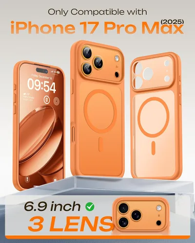 Vista 380 de TOCOL Funda para iPhone 11, compatible con Magsafe, protección completa de cámara, imanes integrados, protección contra caídas, funda translúcida