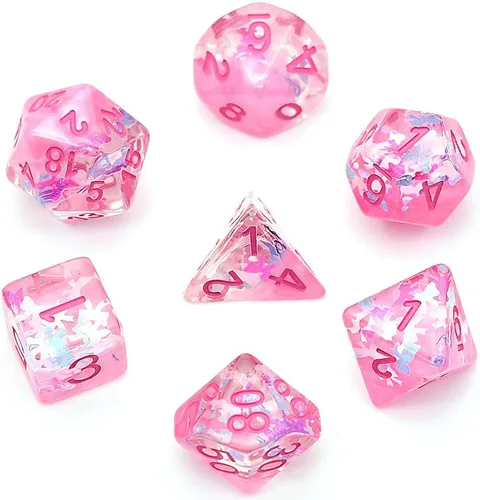 Vista 39 de UDIXI Juego de 7 dados poliédricos DND D&D, RPG D y D con bolsa de almacenamiento para juegos de rol y otros juegos de mesa (Aarakocra)