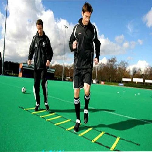 Vista 5 de Escalera de agilidad, entrenamiento de velocidad, equipo de entrenamiento de velocidad de agilidad de fútbol, escalera de agilidad de 20 pies, 6