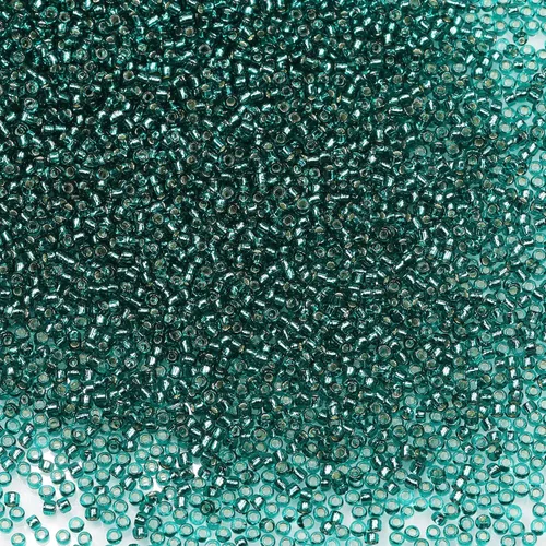 Vista 43 de Bala&Fillic Cuentas de cristal de tamaño 12/0, color verde militar, 0.079 pulgadas (0.079 in), cuentas de semillas con forro plateado transparente