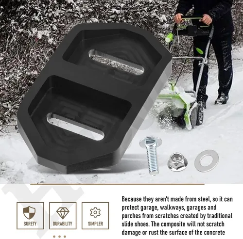 Vista 3 de AKS2400D 3130767001 - Juego de 2 quitanieves antideslizantes compatibles con EGO SNT2400, SNT2405 y SNT2406 2406 sopladores de nieve de 24 pulgadas