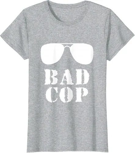 Vista 31 de Bad Cop Funny Police - Camiseta a juego para padre e hijo, Negro, S