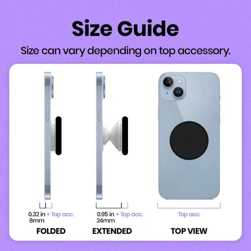 Vista 8 de OnTheGrip Cute Natural Seashell Design Heart Shape Collapsible Mobile Phone Grip Stand Holder for Smartphone Tablet Cell Phone Accessory