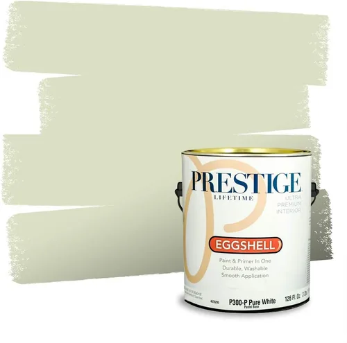 Vista 49 de Prestige Paints - Pintura exterior e imprimación en uno, 1 galón, plano, compatibilidad comparable con el color menta «Whipped Mint» de Behr