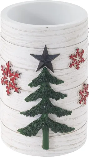 Vista 5 de Avanti Linens - Dispensador de loción, accesorios de resina para encimera, decoraciones navideñas (Colección Tis The Season)