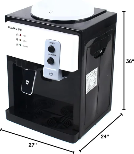 Vista 10 de Dispensador eléctrico de agua fría y caliente de 110 V, dispensador de agua blanca europea para uso en casa y oficina