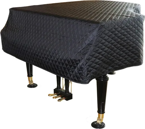 Vista 4 de Funda protectora para piano de cola, impermeable, a prueba de humedad y polvo (62.9 pulgadas, negro)