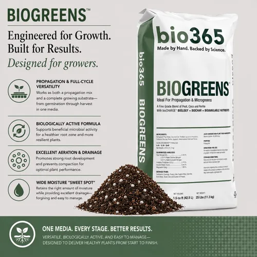 Vista 4 de BIOGREENS Microgreens Medios de cultivo, 1.5 pies cúbicos Microgreens ricos en nutrientes se mezclan con turba fina, coco, perlita, biocarbón