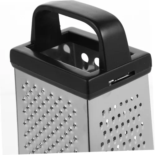 Vista 4 de Rallador de cuatro caras de acero inoxidable y picador de verduras Rebanador multifuncional para papas, tomates, pepinos y zanahorias, gadget