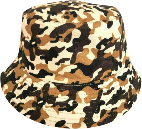 Vista 15 de Sombrero de pescador reversible para mujer, diseño de pescador, playa, para el verano, plegable, para el sol 2 piezas leopardo (verde+marrón)