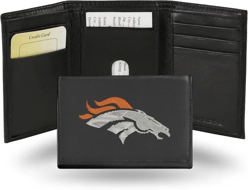 Vista 22 de Rico Industries NFL Football Embroidered Tri-fold Wallet