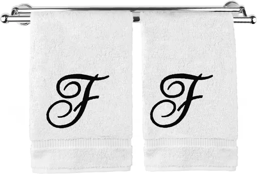 Vista 23 de Toalla de mano con monograma, regalo personalizado, 16 x 30 pulgadas, extra absorbente, 100% algodón turco, acabado de rizo suave, para baño, cocina
