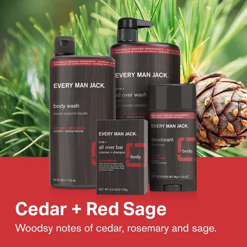 Vista 3 de Every Man Jack Caja Pride Essentials, incluye tres elementos esenciales de aseo con ingredientes limpios y aromas increíbles, completa su rutina