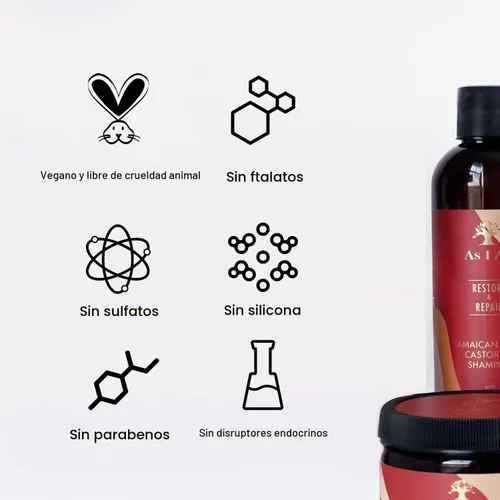 Vista 6 de As I Am Champú de aceite de ricino negro jamaicano, 12 fl oz