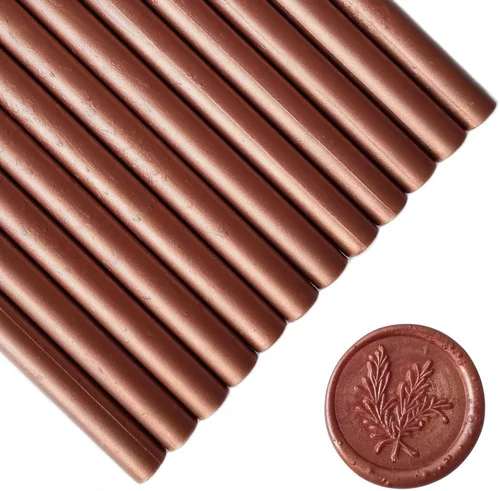 Vista 10 de 12 barras de cera para sellar pistola de pegamento para sello de cera, palos de cera PORXFLY Seal ideales para sobres de tarjetas, envoltura de Negro
