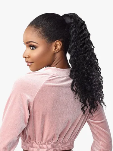 Vista 2 de Sensationnel Instant Updown Halfwig Pony - Unidad 12 4 Estilo en 1 Media Peluca y Pony Wrap (T1B/4)