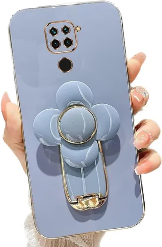 Vista 21 de Miagon - Funda con soporte para Xiaomi Redmi A1, galvanizado suave TPU protector delgado a prueba de golpes con molinete giratorio soporte de flores