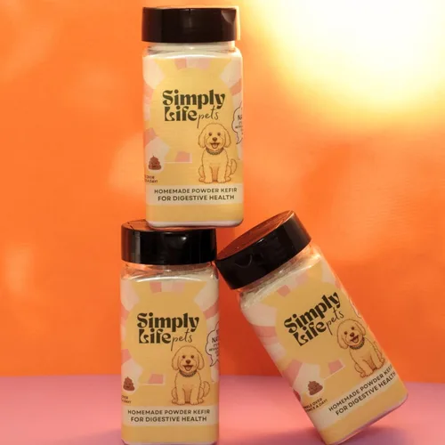 Vista 5 de Simply Life Pets - Probiótico en polvo de kéfir para perros, liofilizado, apoyo digestivo e inmunológico natural (1 onza)