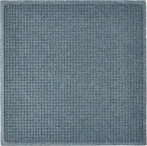 Vista 5 de Hudson Exchange (35 x 35 pulgadas, rojo/negro) - Tapete cuadrado de entrada con rascador de moda