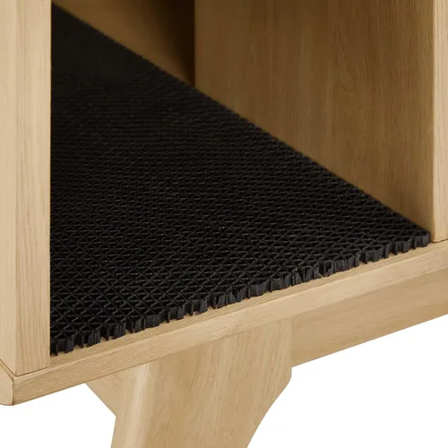 Vista 8 de Modway EEI-6796-OAK Render Gato Gabinete, Roble