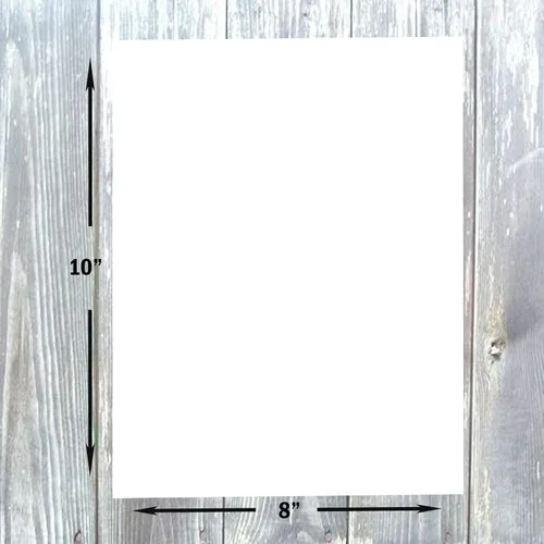 Vista 2 de Hamilco Cartulina pesada de 8 x 10 pulgadas, cubierta blanca de 100 libras