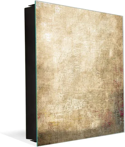 Vista 48 de Concept Crystal Gabinete decorativo de almacenamiento de llaves con tablero blanco de vidrio K10A: pestillo antiguo sin entrada