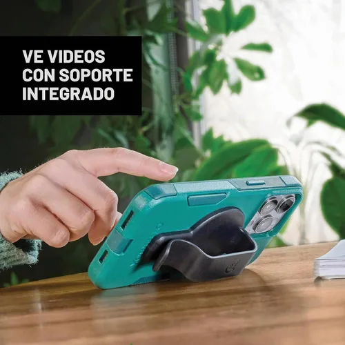 Vista 4 de Nite Ize Agarre magnético, clip y soporte, soporte magnético para teléfono con mango de pie, compatible con iPhones y fundas MagSafe solamente