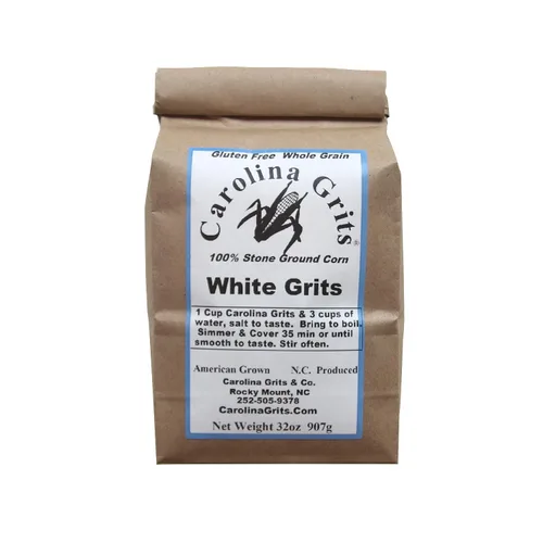 Vista 10 de Carolina Grits Company Sémola Blanca de Carolina Molida Tradicionalmente en Piedra, Grano Entero, Sin Gluten y Sin OMG (Blanco, 1 Paquete (16 onzas))