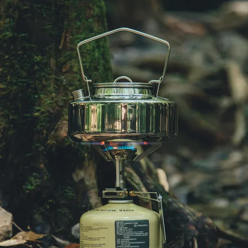 Vista 4 de Fire-Maple Antarcti - Tetera de acero inoxidable para campamento, 0,6 L