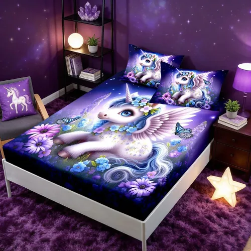Vista 15 de HOSIMA - Juego de ropa de cama con diseño de ajolote para decoración de dormitorio infantil, patrón de dibujos animados espaciales Kawaii, animales