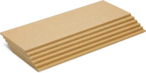 Vista 8 de Bright Creations Tableros de madera MDF sin terminar para manualidades, paquete de 6 unidades de 5 x 15 x 1/4 pulgadas, piezas de madera sin pintar