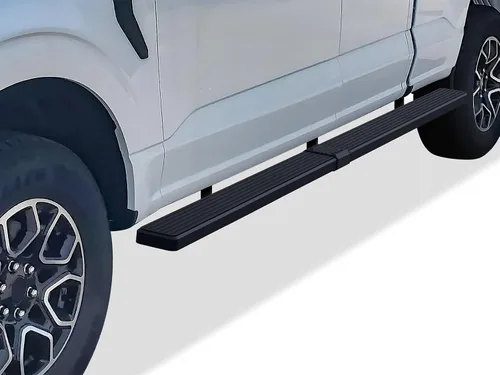 Vista 11 de iBoard estribos para camioneta Ford F150 Super Cab Pickup 4 puertas 2015-2017, 6 pulgadas, Plateado Plateado aluminio