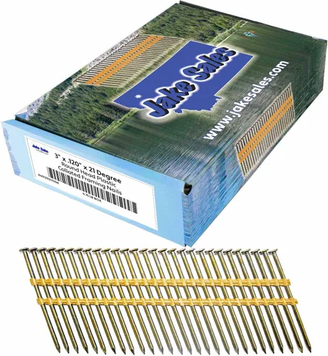 Vista 6 de 2-3/8 pulgadas x .113 (8d) 21 grados de plástico de 21 grados en tira de plástico - (caja pequeña) ~ 700 clavos
