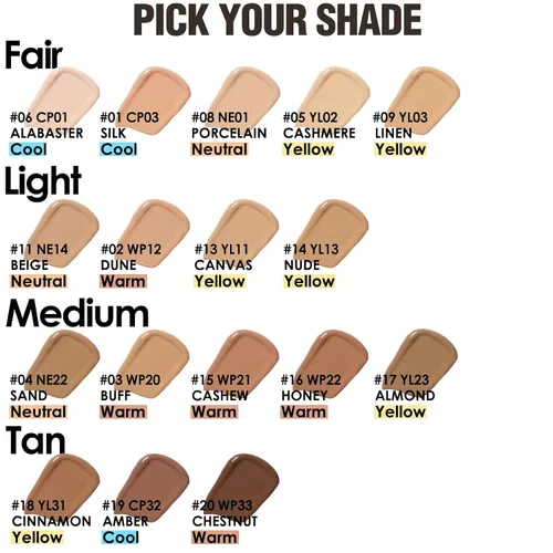 Vista 2 de FOCALLURE PerfectBase Lasting Poreless Liquid Foundation, Medium to Full Coverage with Matte Finish, Covers Blemishes & Under-Eye Circles for All