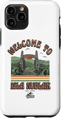 Vista 28 de Funda para iPhone 12 mini Jurassic Park Welcome to Isla Nublar