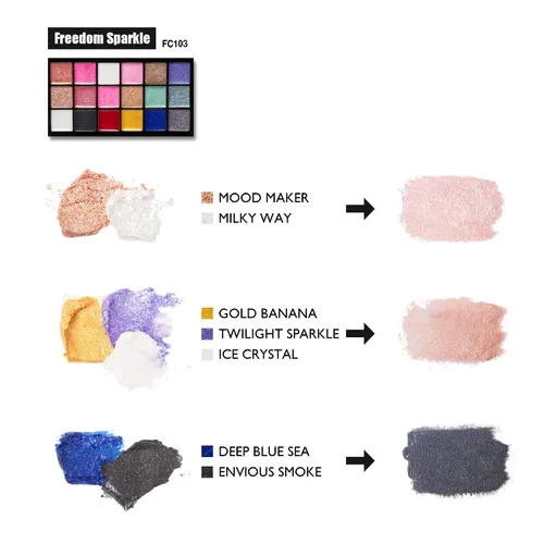 Vista 2 de J.CAT BEAUTY Freedom Creator - Paleta de labios con 18 tonos versátiles para colores de labios personalizados, tonos pigmentados brillantes para un