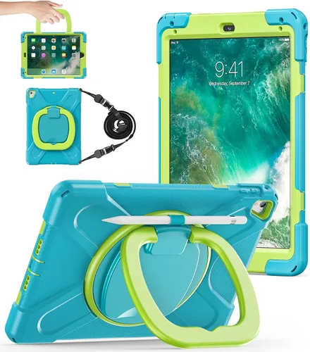 Vista 19 de BATYUE Funda para iPad de 6ª generación de 9.7 pulgadas 2018, iPad 5ª generación 2017, iPad Air 2/iPad Pro de 9.7 pulgadas, funda protectora a