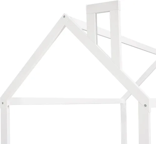 Vista 9 de Harper & Bright Designs Marco de cama individual para niños, cama Montessori de madera individual con barandillas en forma de valla, marcos de cama