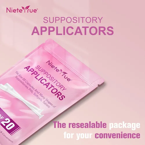 Vista 7 de Nieteyrue - Aplicadores de supositorios vaginales envueltos individualmente